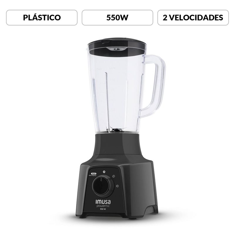 IMUSA - Licuadora Imusa PowerMix Plus 2 Velocidades 550 W