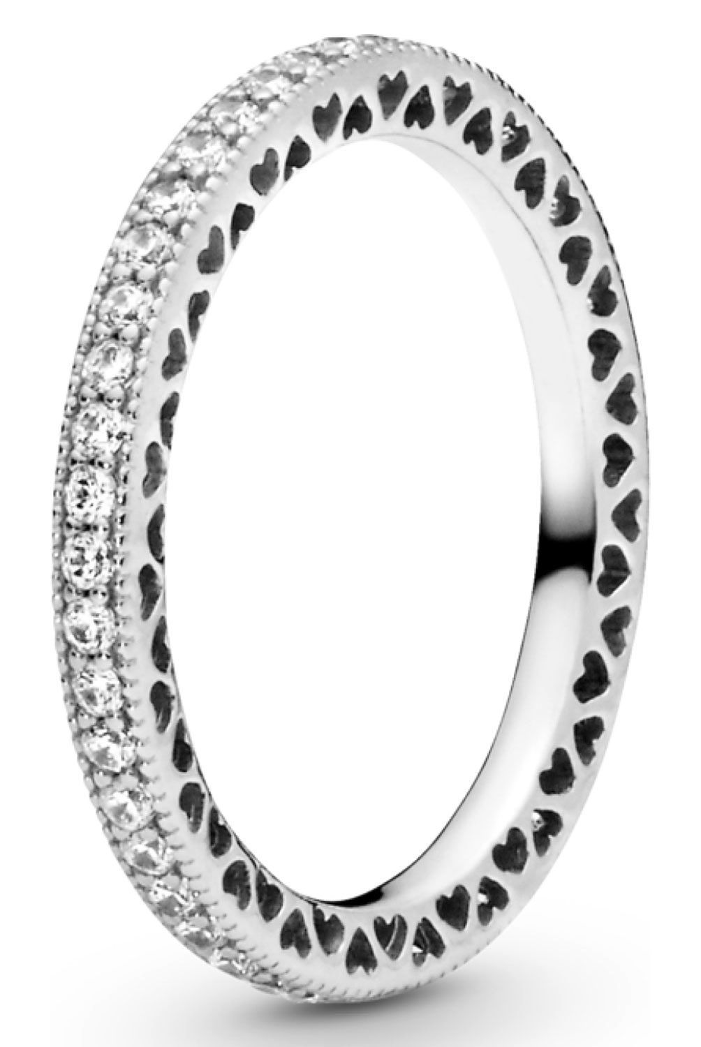 PANDORA - Anillo Pandora Corazones Plata Esterlina 