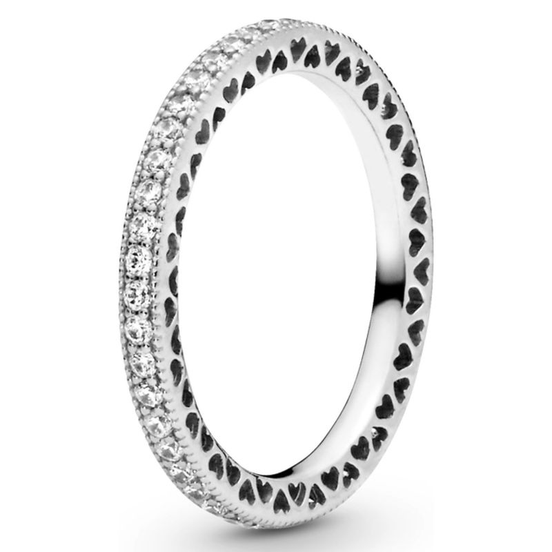 PANDORA - Anillo Pandora Corazones Plata Esterlina 