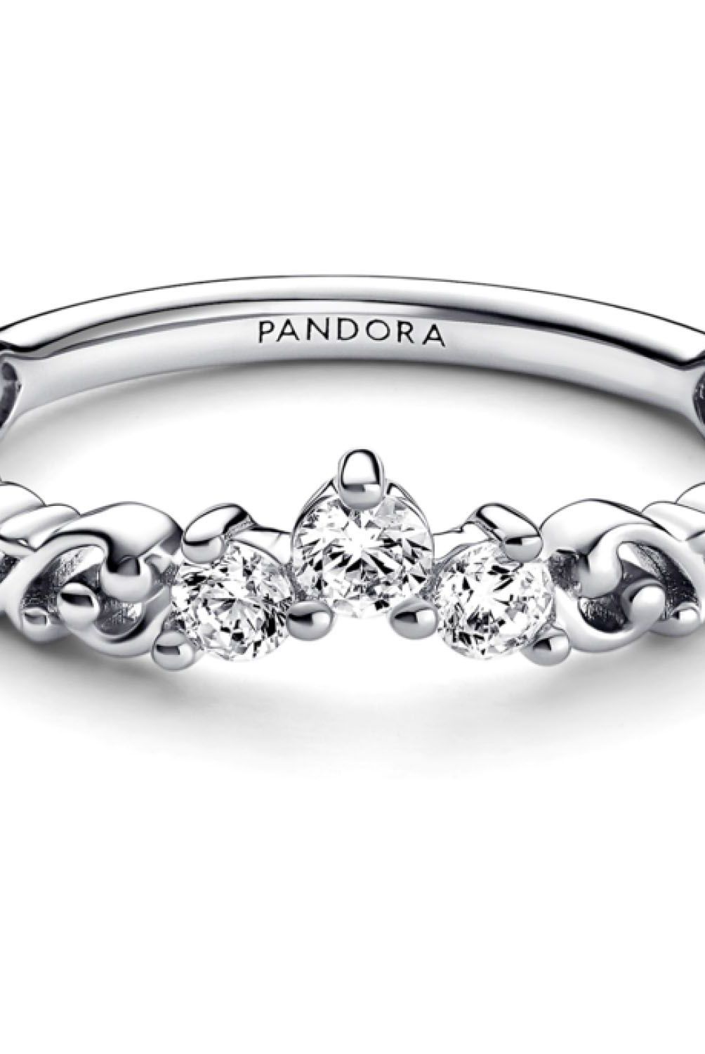 PANDORA - Anillo Pandora Tiara Real Remolino Plata Esterlina