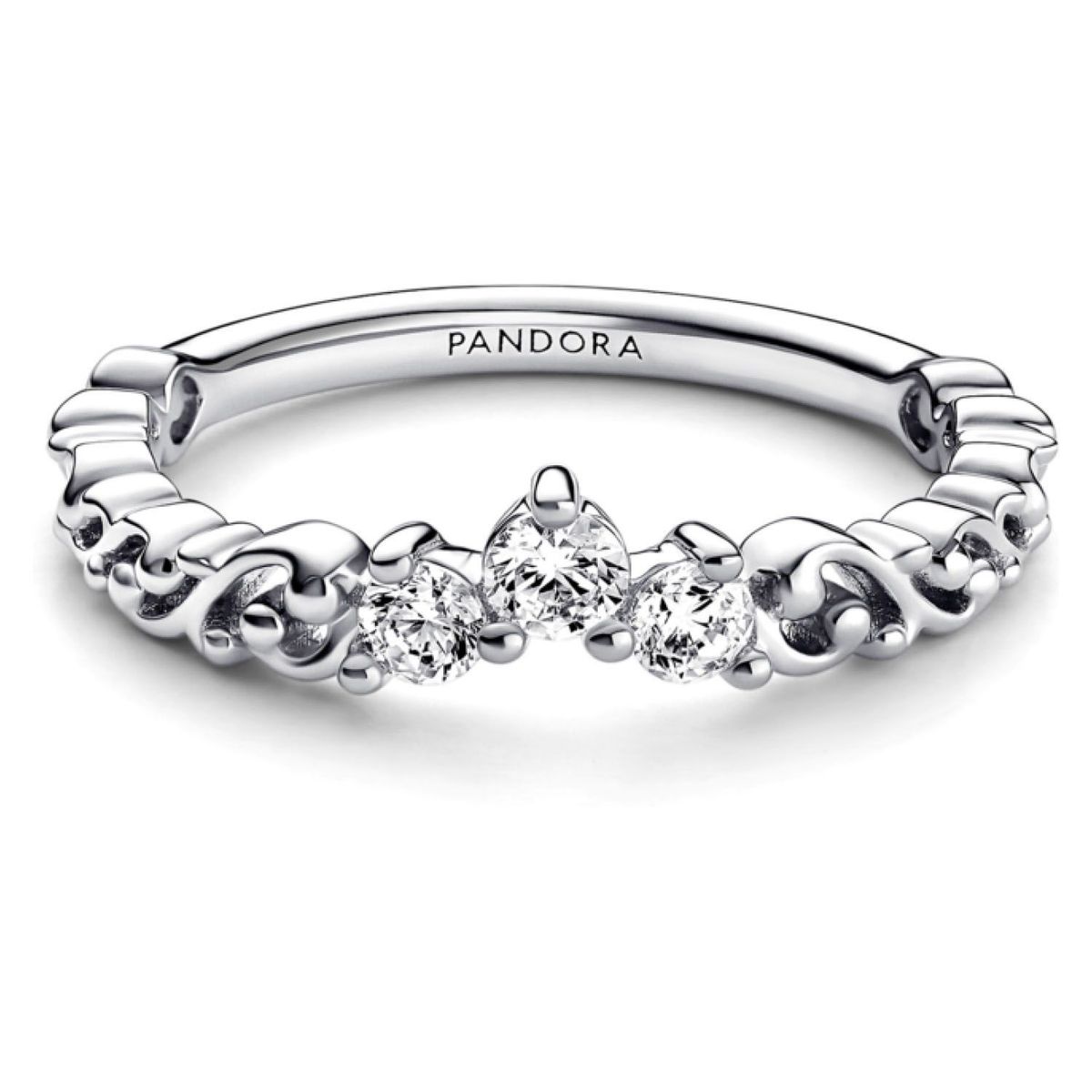 PANDORA - Anillo Pandora Tiara Real Remolino Plata Esterlina