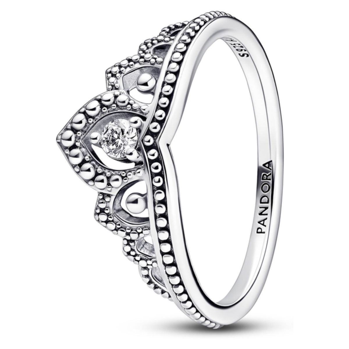 PANDORA - Anillo Pandora Tiara Real de Cuentas Plata Esterlina