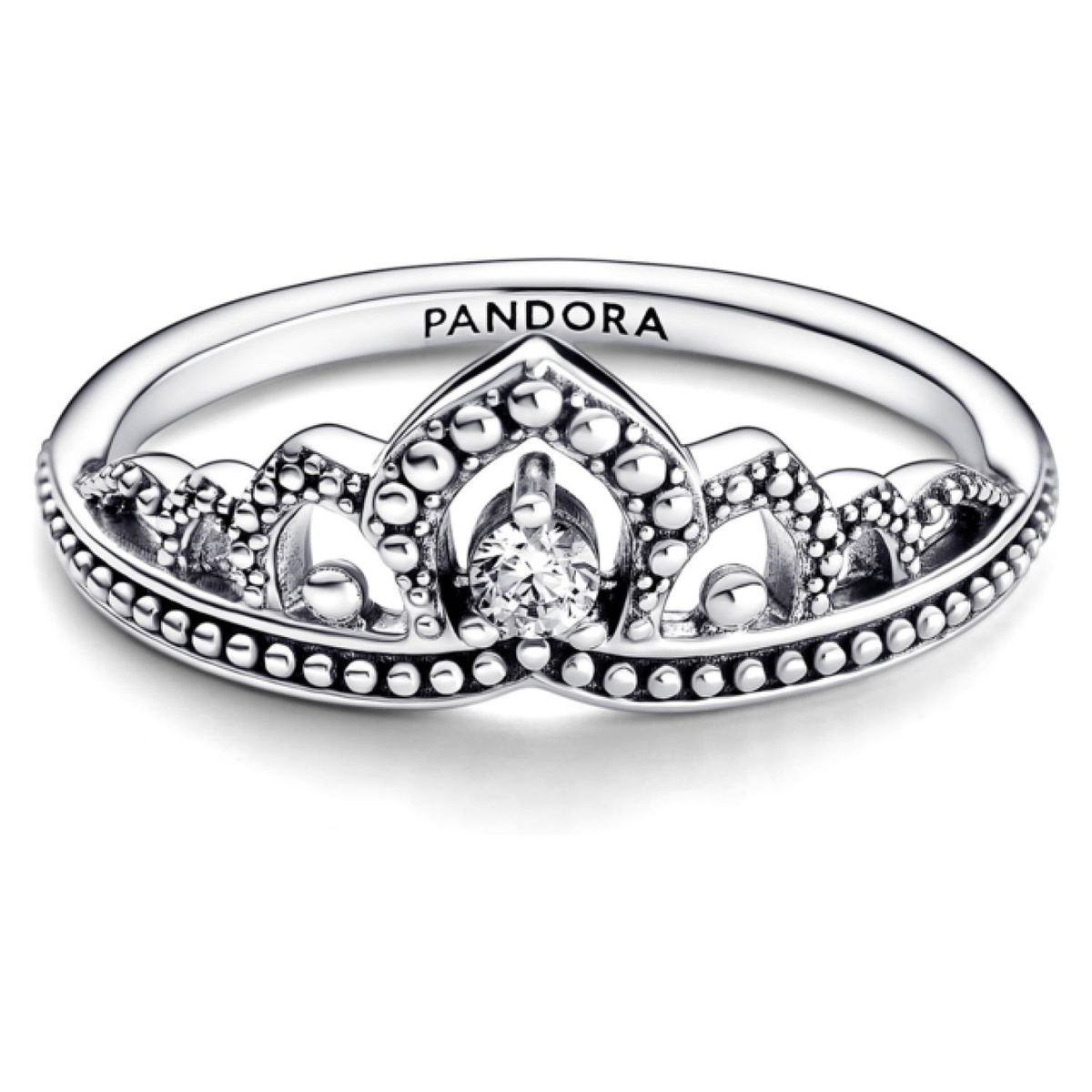 PANDORA - Anillo Pandora Tiara Real de Cuentas Plata Esterlina