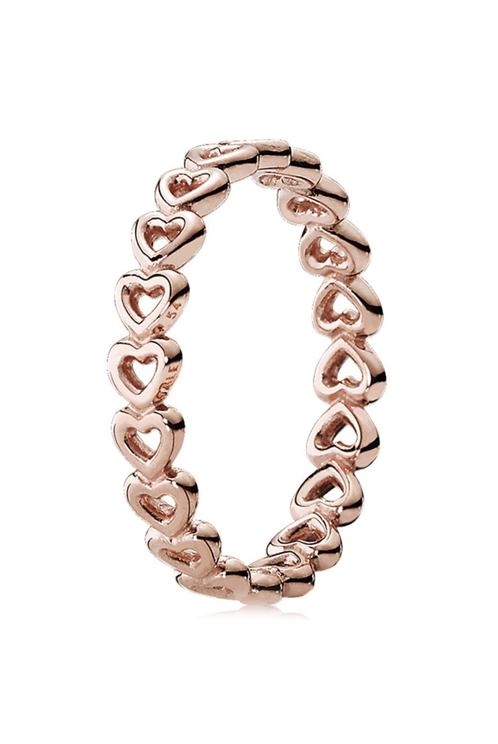 PANDORA - Anillo Pandora Enlace de Amor Recubrimiento en Oro Rosa 