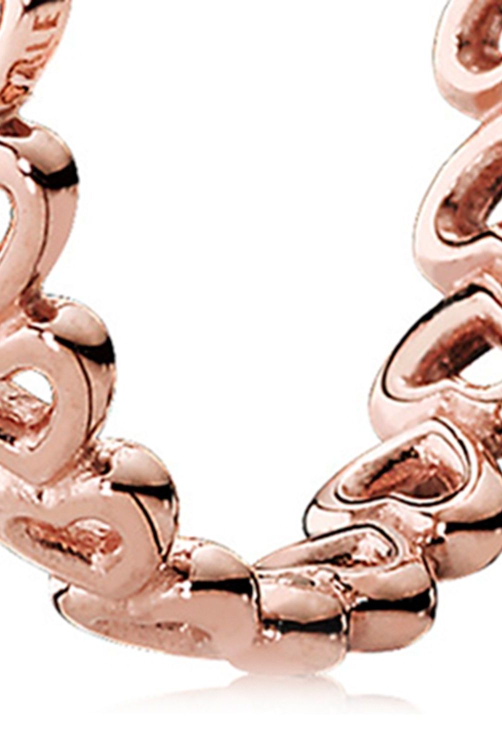 PANDORA - Anillo Pandora Enlace de Amor Recubrimiento en Oro Rosa 