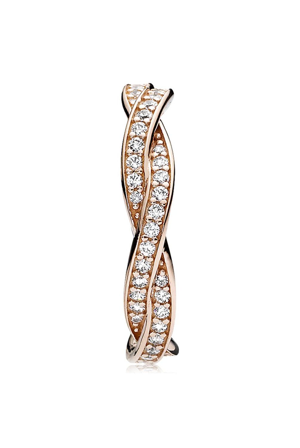 PANDORA - Anillo Pandora giro del destino Recubrimiento en Oro Rosa