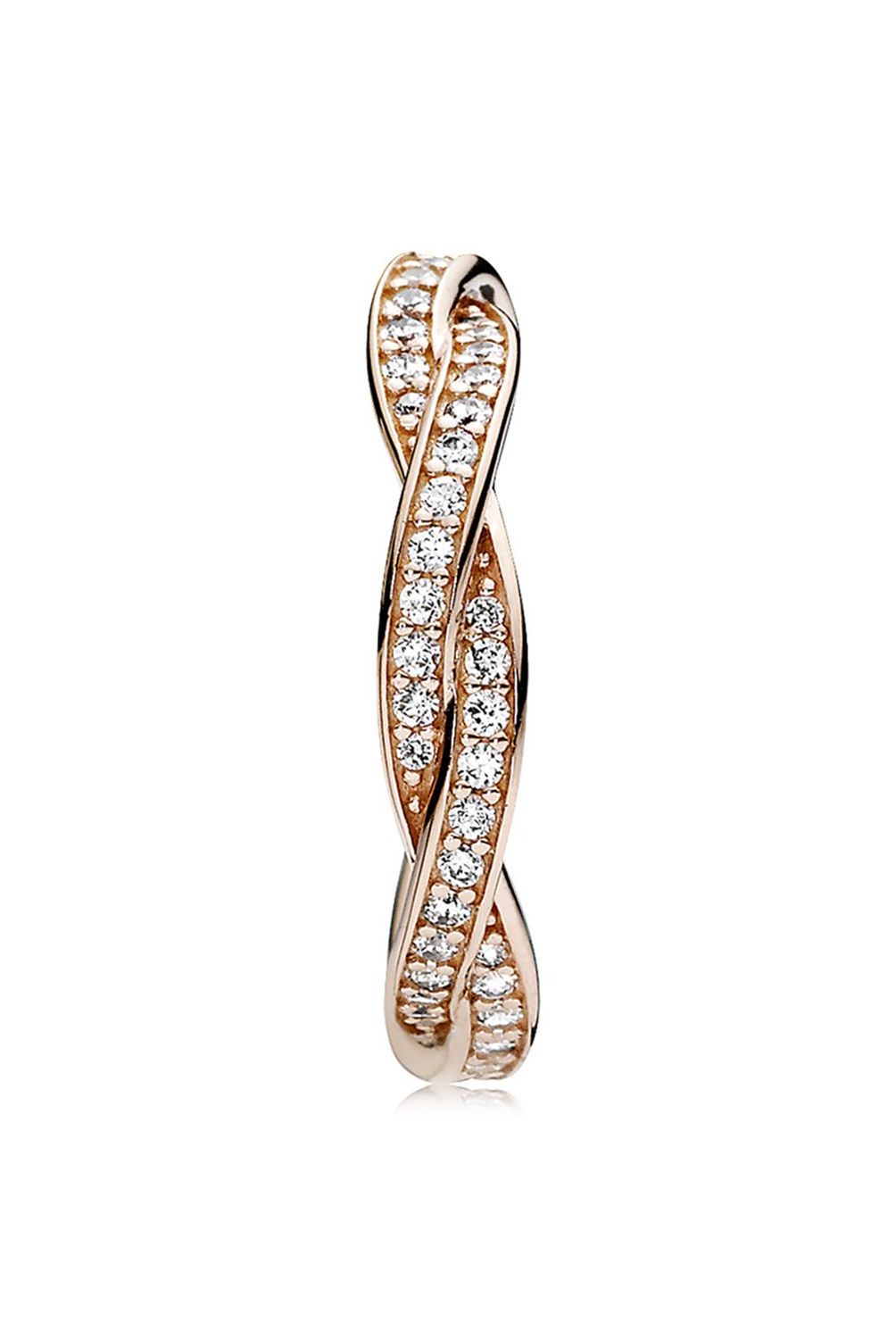 PANDORA - Anillo Pandora giro del destino Recubrimiento en Oro Rosa