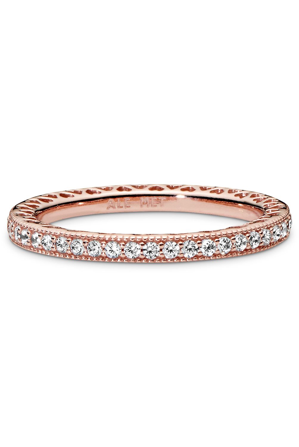 PANDORA - Anillo Pandora Corazones Recubrimiento en Oro Rosa 