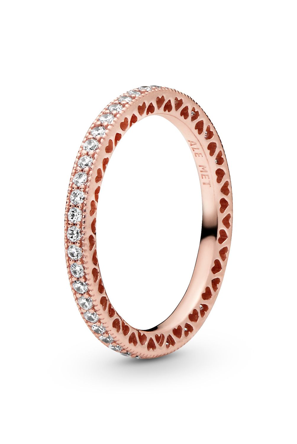 PANDORA - Anillo Pandora Corazones Recubrimiento en Oro Rosa 