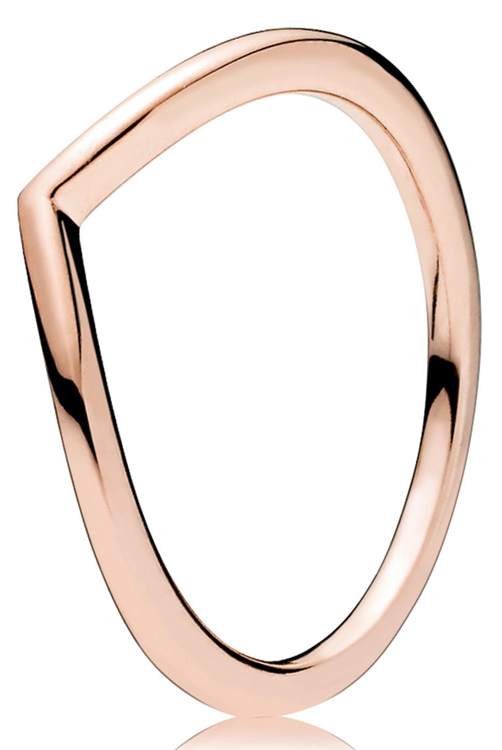 PANDORA - Anillo Pandora Deseo Brillante Recubrimiento en Oro Rosa 