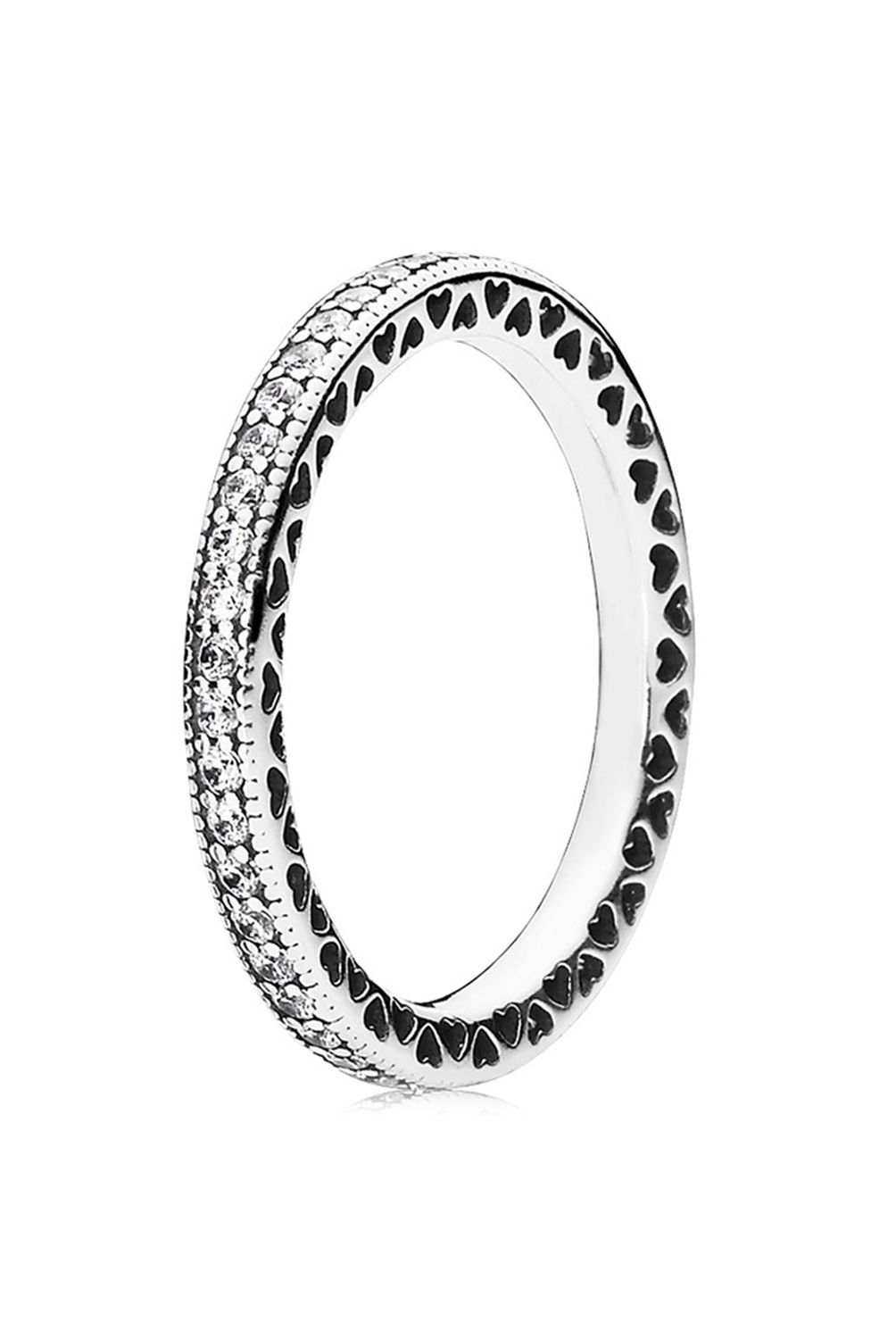 PANDORA - Anillo Pandora Corazones Plata Esterlina 
