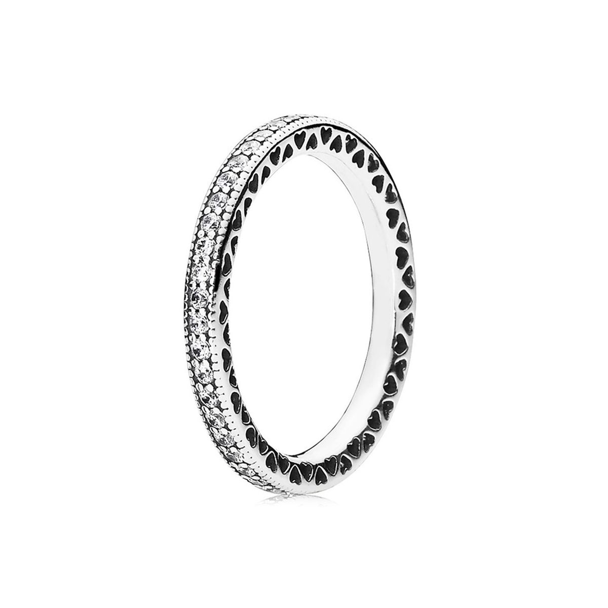 PANDORA - Anillo Pandora Corazones Plata Esterlina 