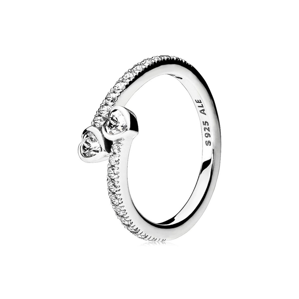 PANDORA - Anillo Pandora Corazones Para Siempre Plata Esterlina