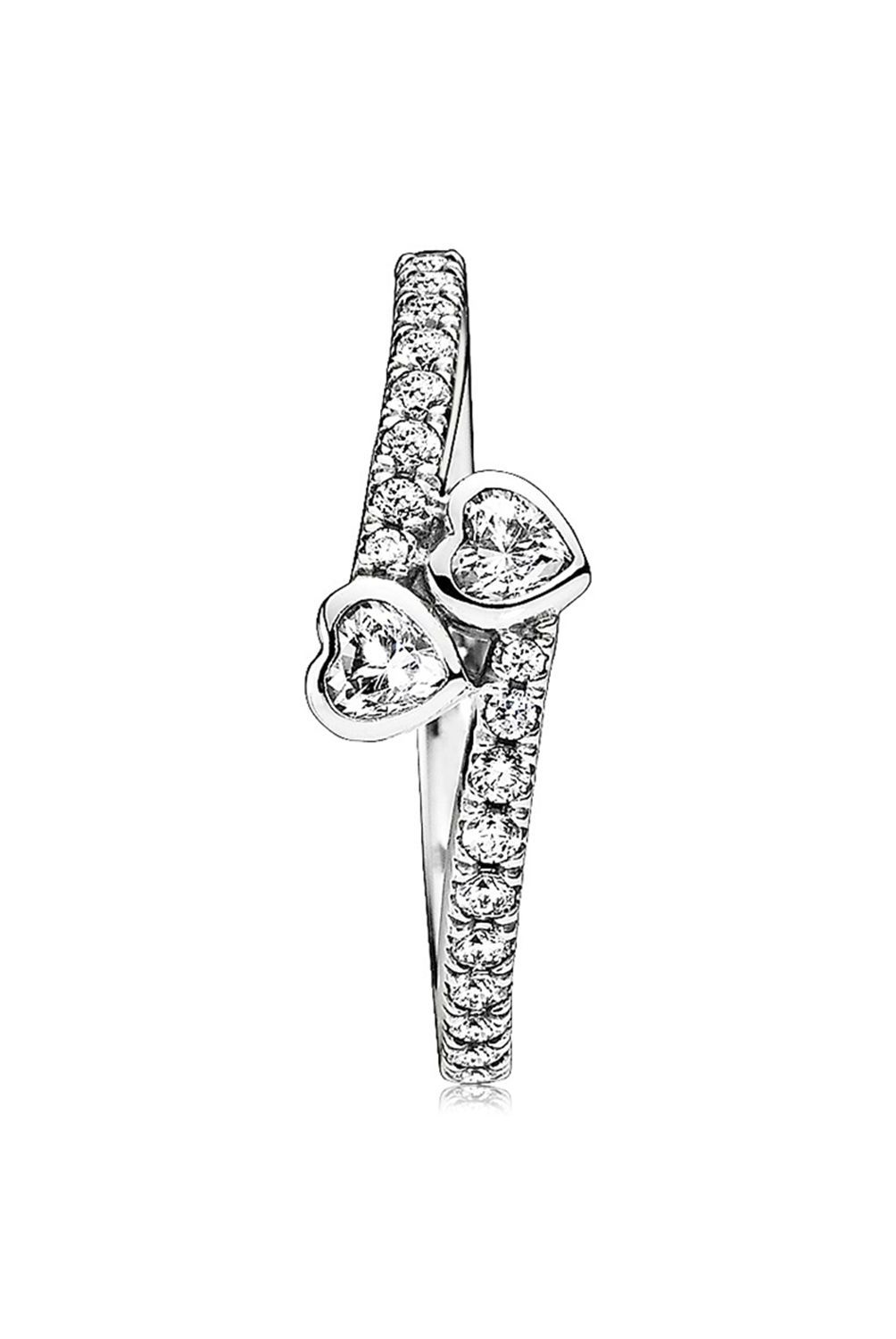 PANDORA - Anillo Pandora Corazones Para Siempre Plata Esterlina