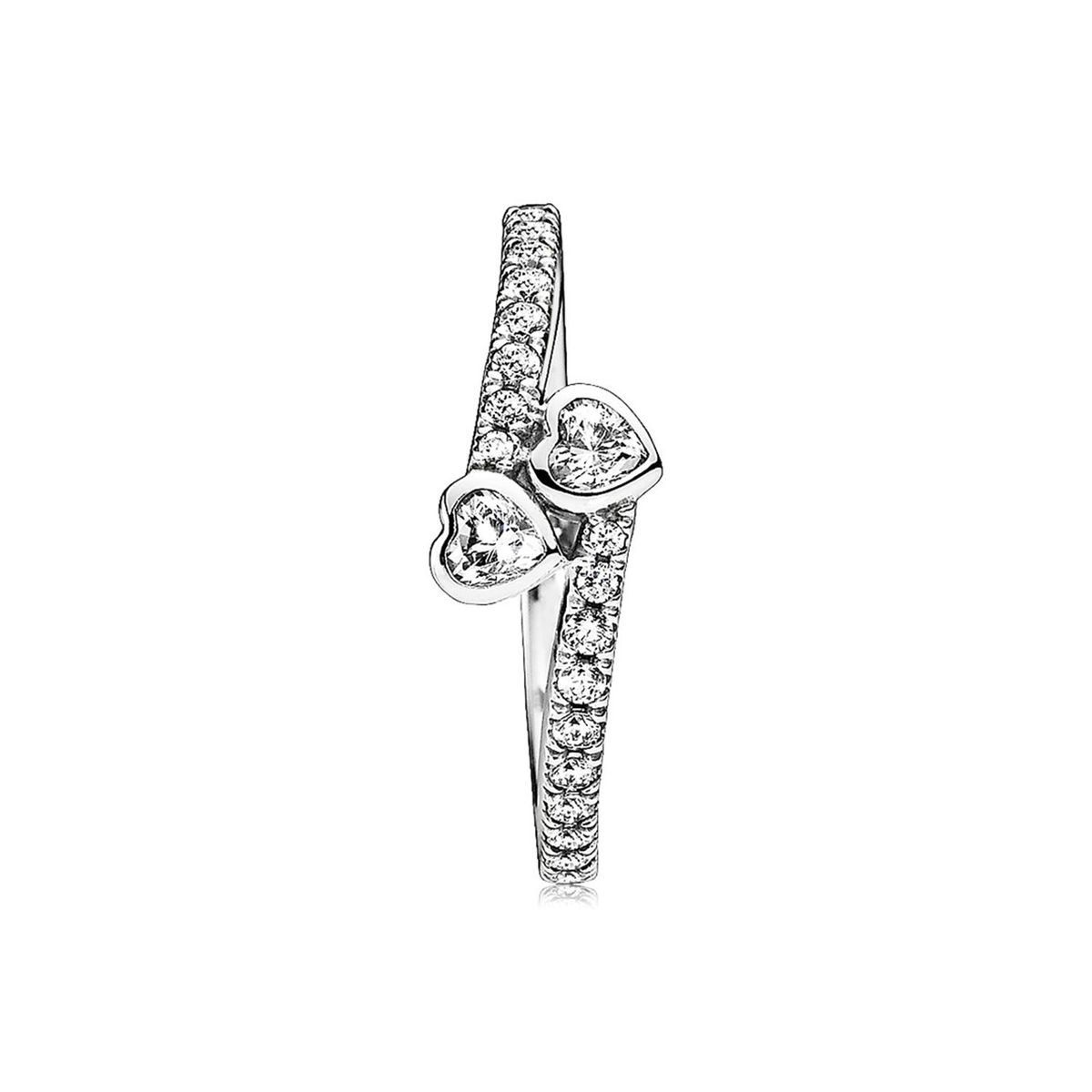 PANDORA - Anillo Pandora Corazones Para Siempre Plata Esterlina