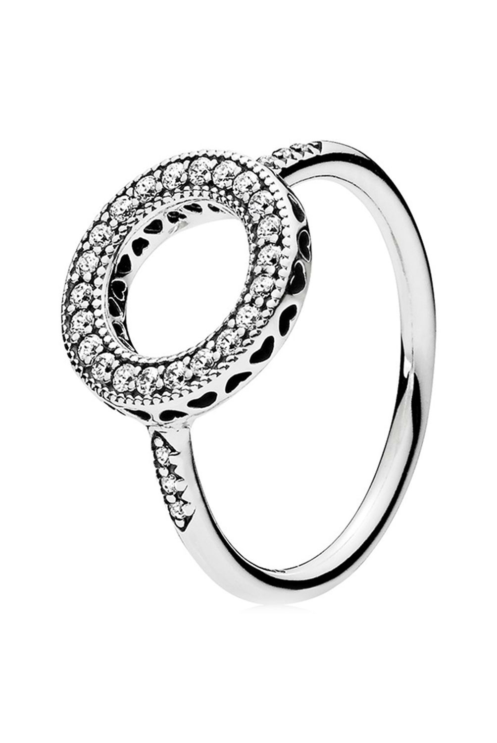 PANDORA - Anillo Pandora Circulo de Corazones Plata Esterlina