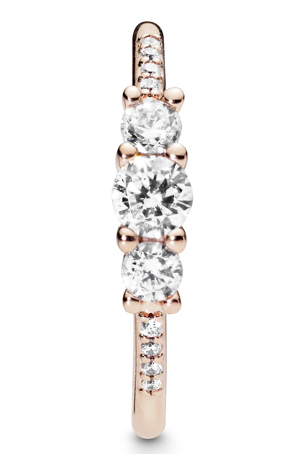 PANDORA - Anillo Pandora Elegancia Brillante Recubrimiento En Oro Rosa