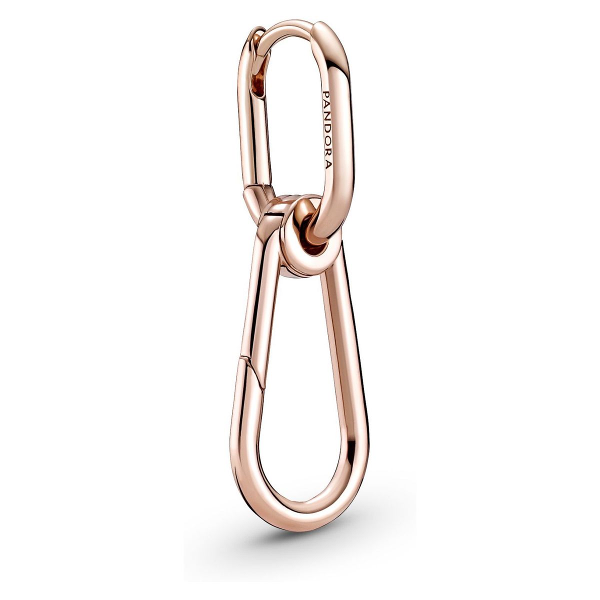 PANDORA - Arete Pandora ME Link Aro Ovalado Recubrimiento en Oro Rosa