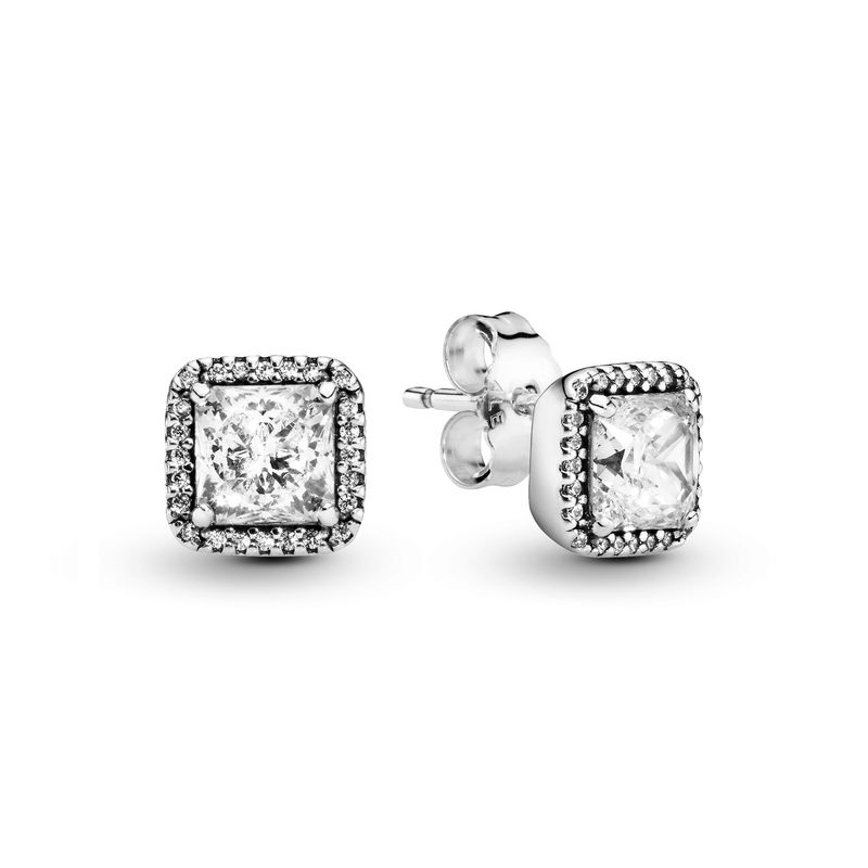 PANDORA - Aretes Pandora Elegancia Atemporal Plata Esterlina