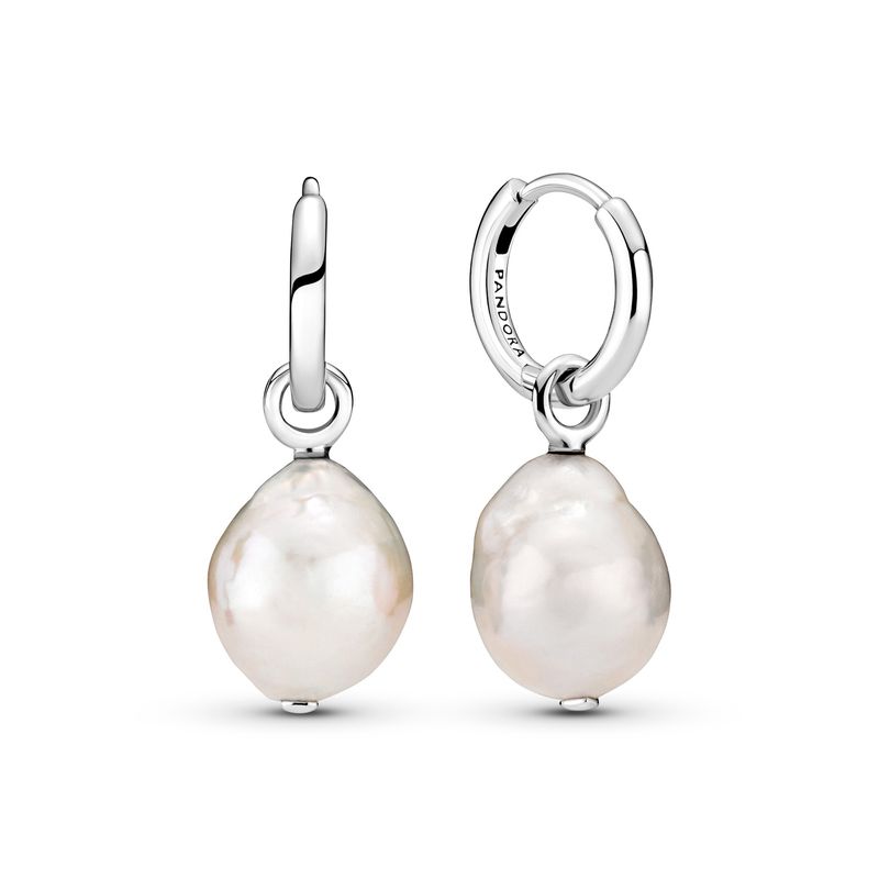 PANDORA - Aretes Pandora Perlas Contemporáneas Plata Esterlina