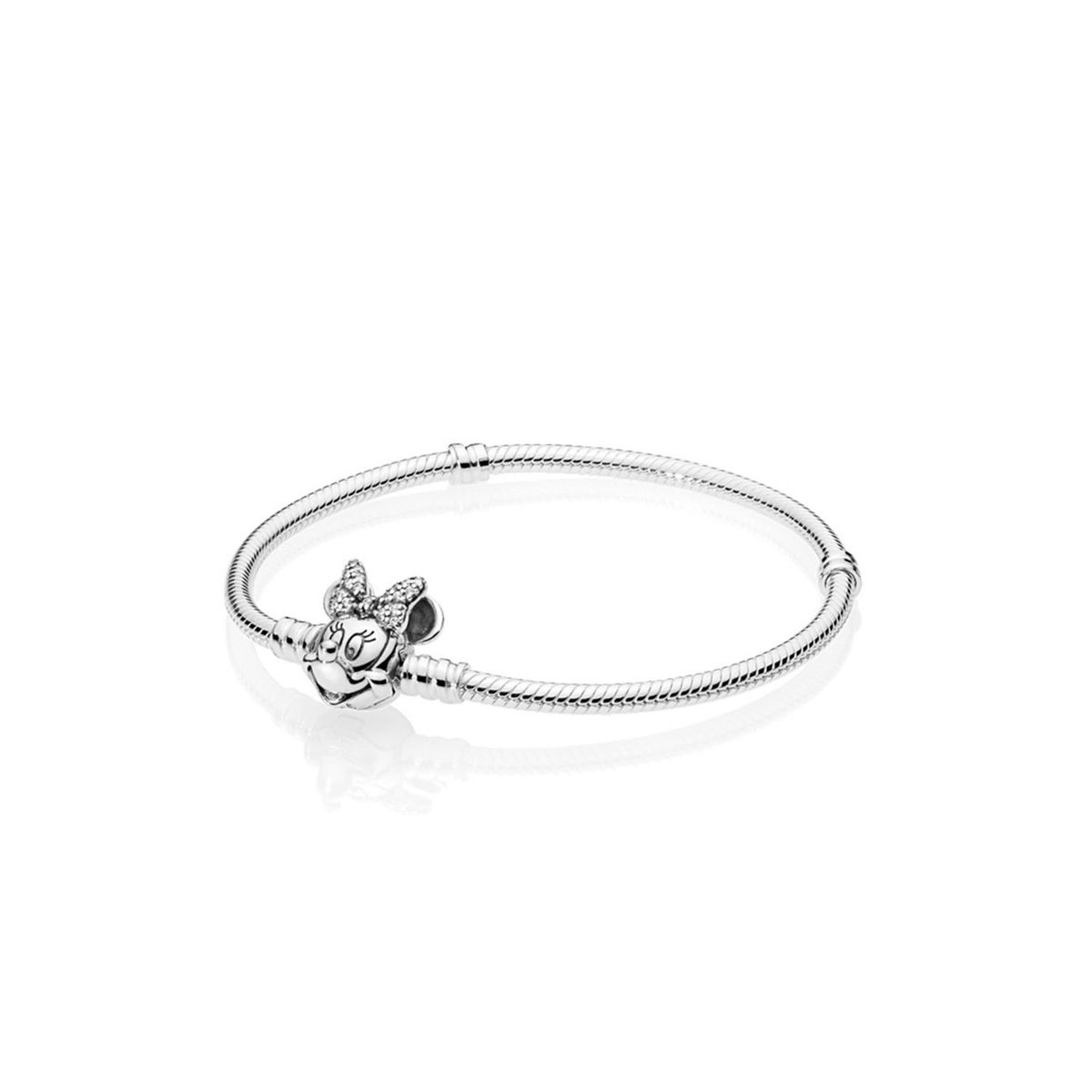 PANDORA - Brazalete Pandora Minnie Reluciente En Plata Esterlina