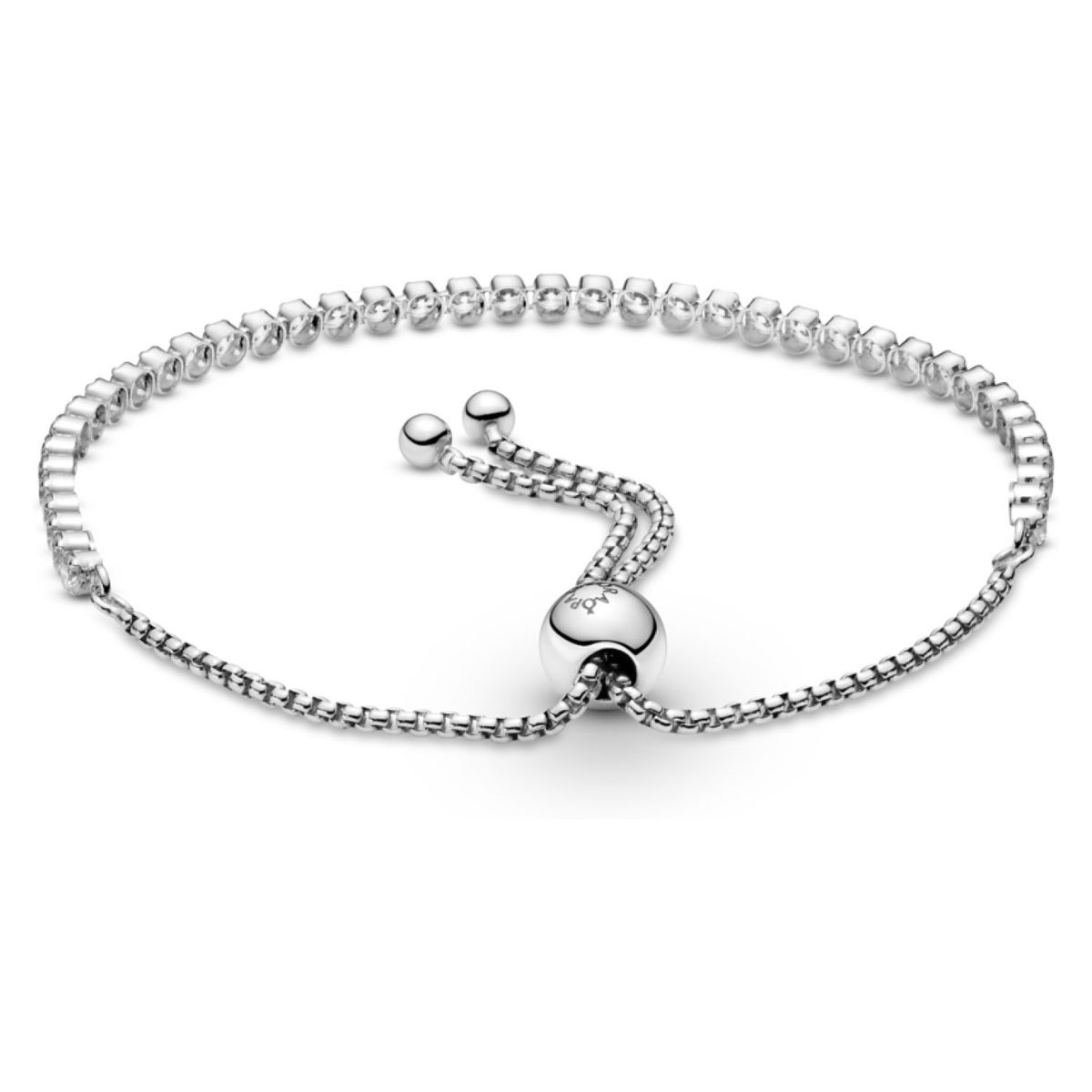 PANDORA - Brazalete Pandora Deslizante Brilla En Plata Esterlina