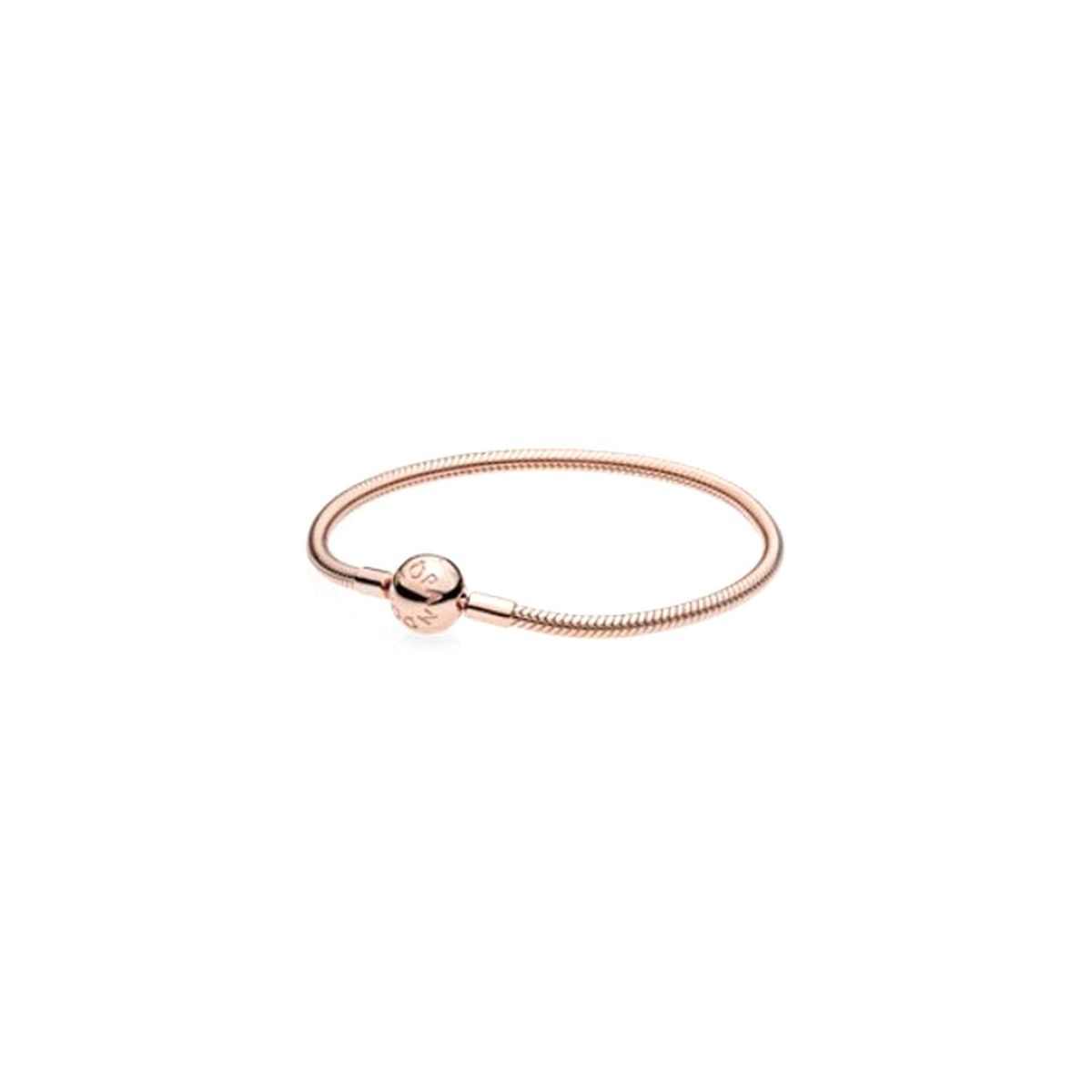PANDORA - Brazalete Pandora Moments Diseño Cadena de Serpiente de Recubrimiento en Oro Rosa