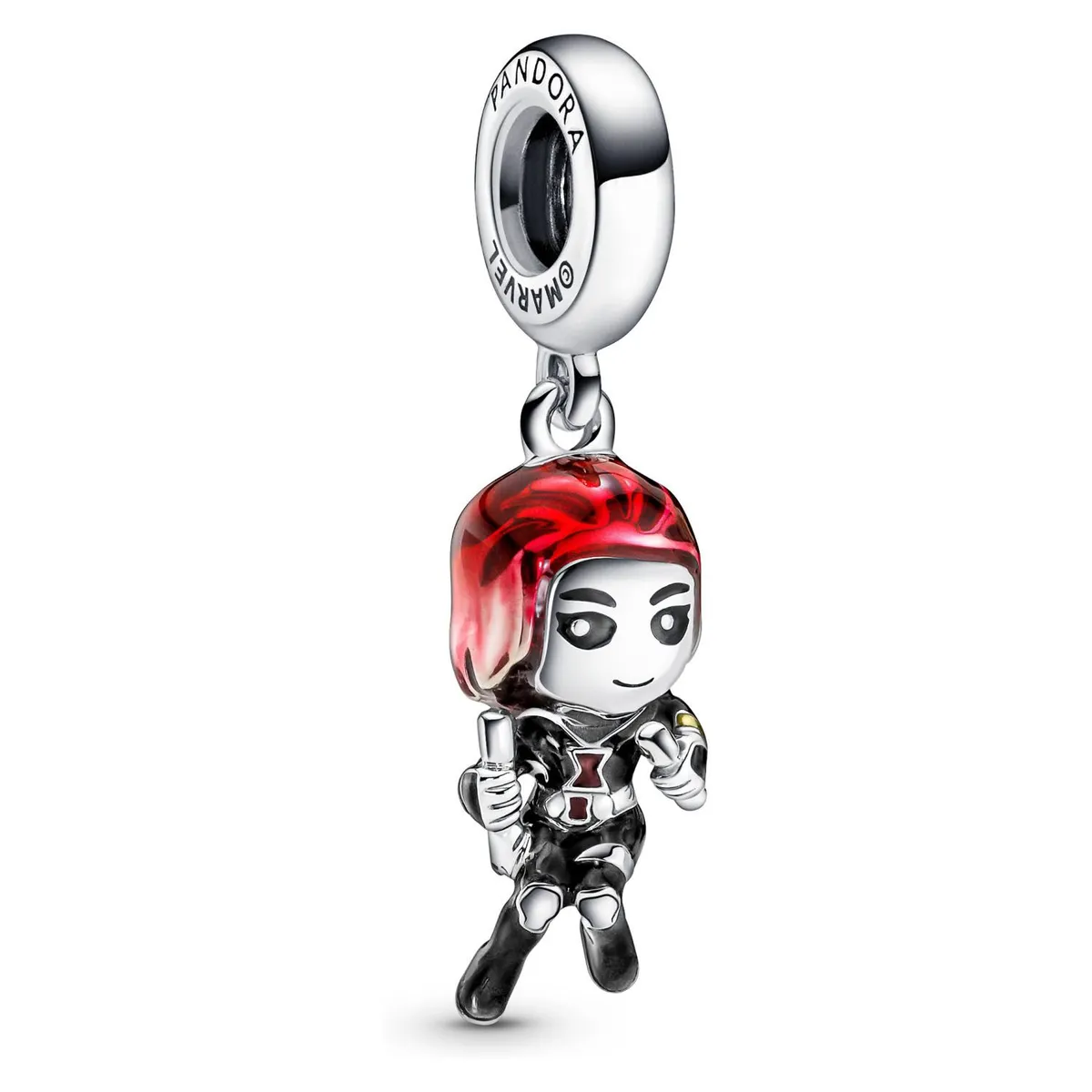PANDORA - Charm Pandora Viuda Negra Los Vengadores de Marvel Plata Esterlina