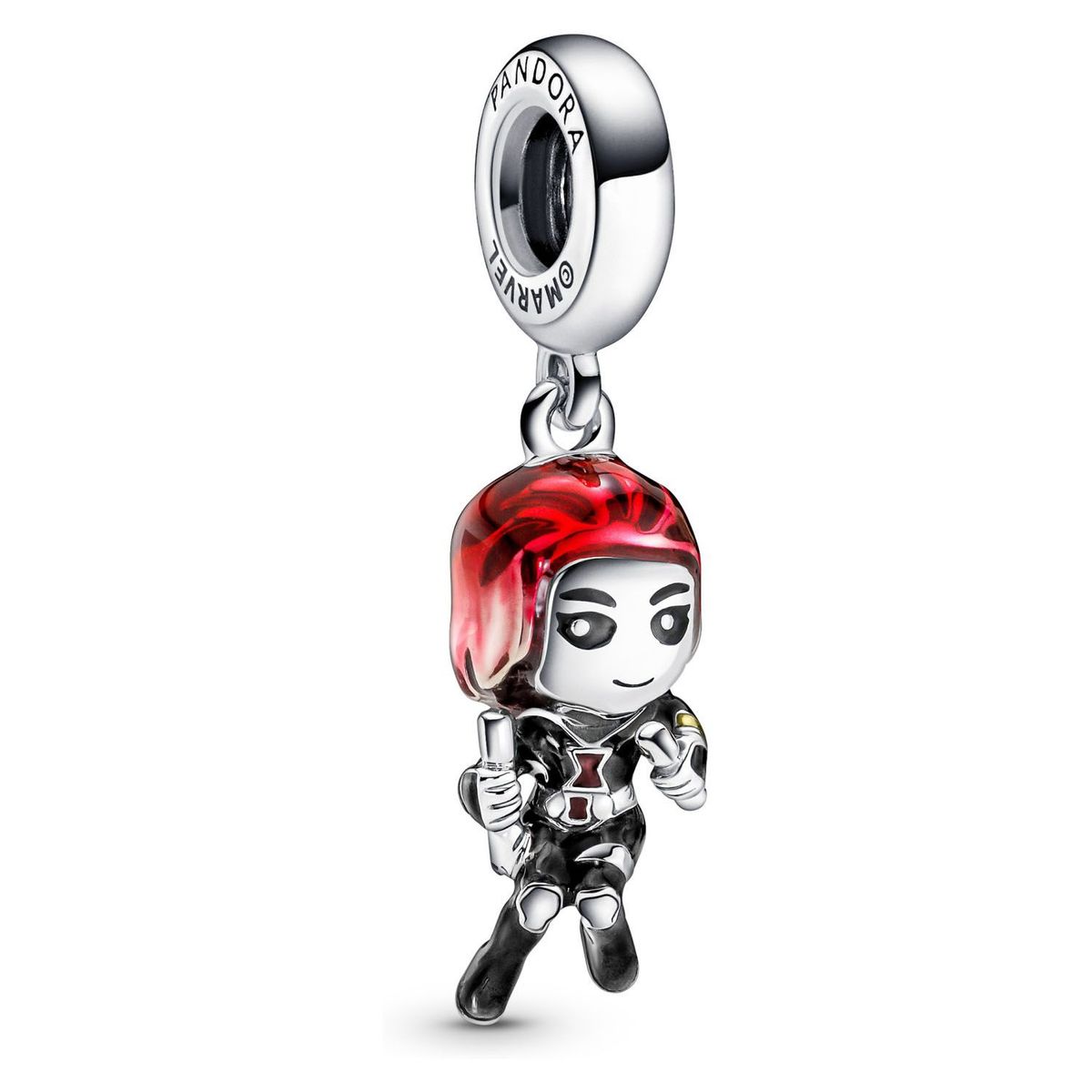 PANDORA - Charm Pandora Viuda Negra Los Vengadores de Marvel Plata Esterlina