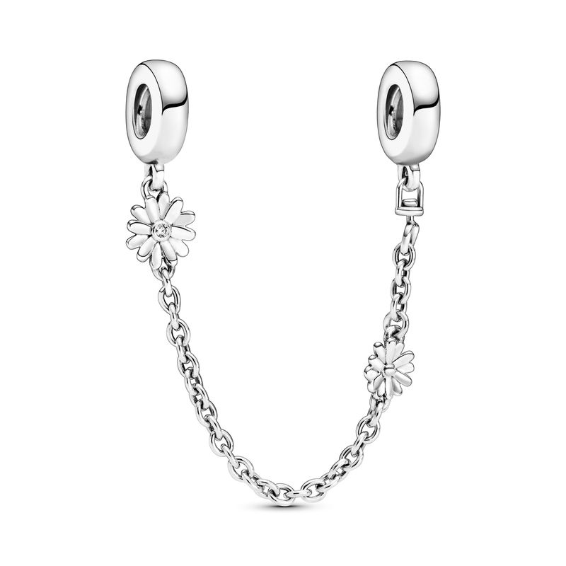 PANDORA - Cadena de Seguridad Pandora de Margaritas Plata Esterlina