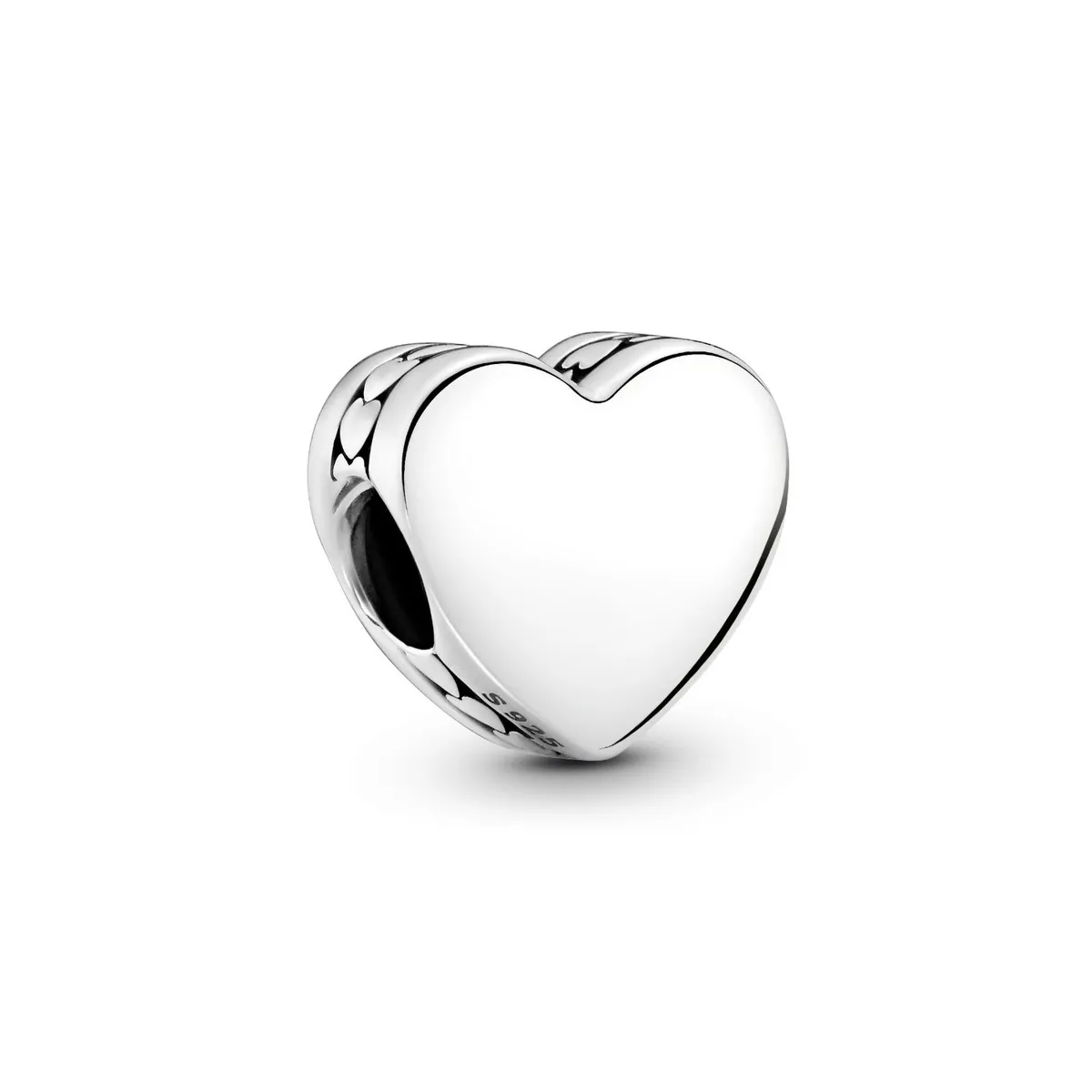 PANDORA - Charm Pandora Corazón Grabable Plata Esterlina