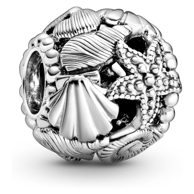 PANDORA - Charm Pandora Estrella de Mar, Concha y Corazones Plata Esterlina