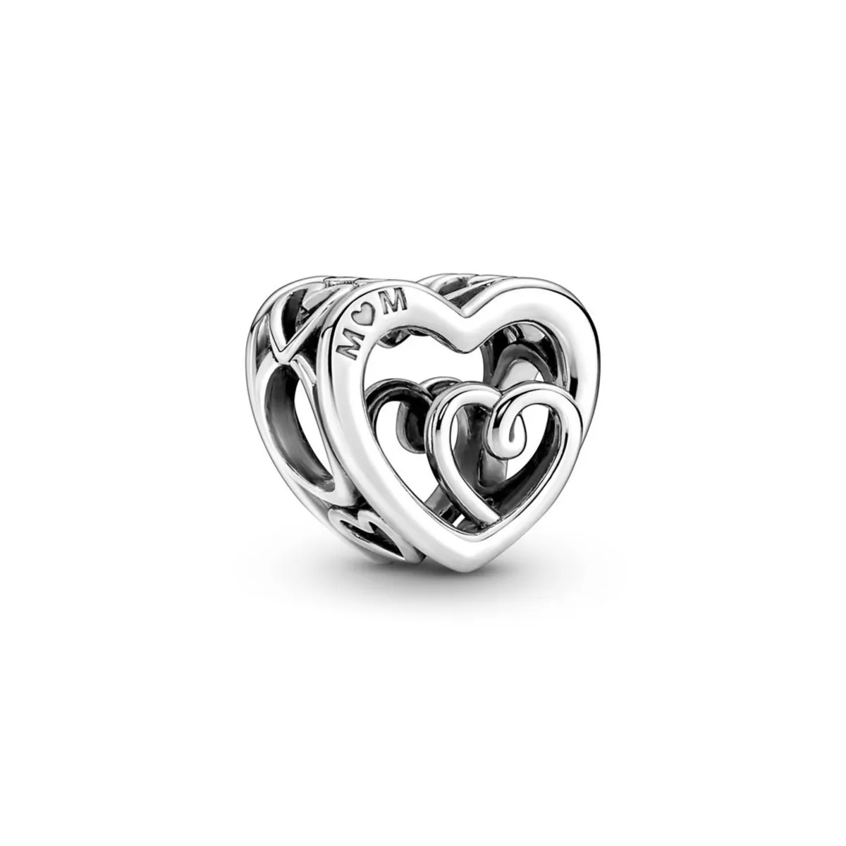 PANDORA - Charm Pandora Corazones Infinitos Entrelazados Plata Esterlina