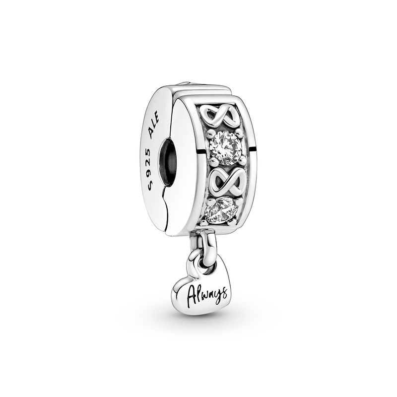 PANDORA - Clip Pandora Familia Siempre en Pavé Plata Esterlina