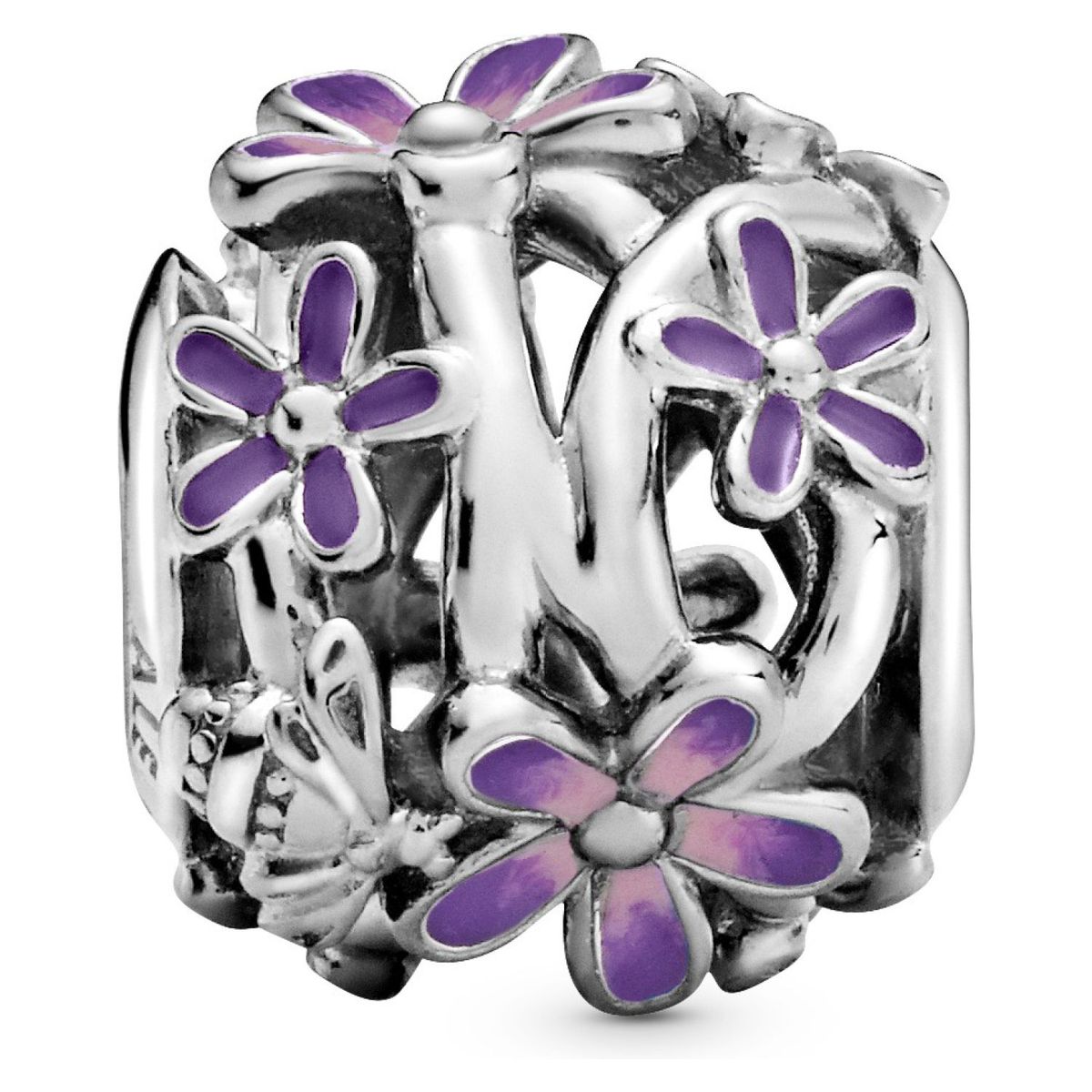 PANDORA - Charm Pandora Margarita Morada en Filigrana Plata Esterlina