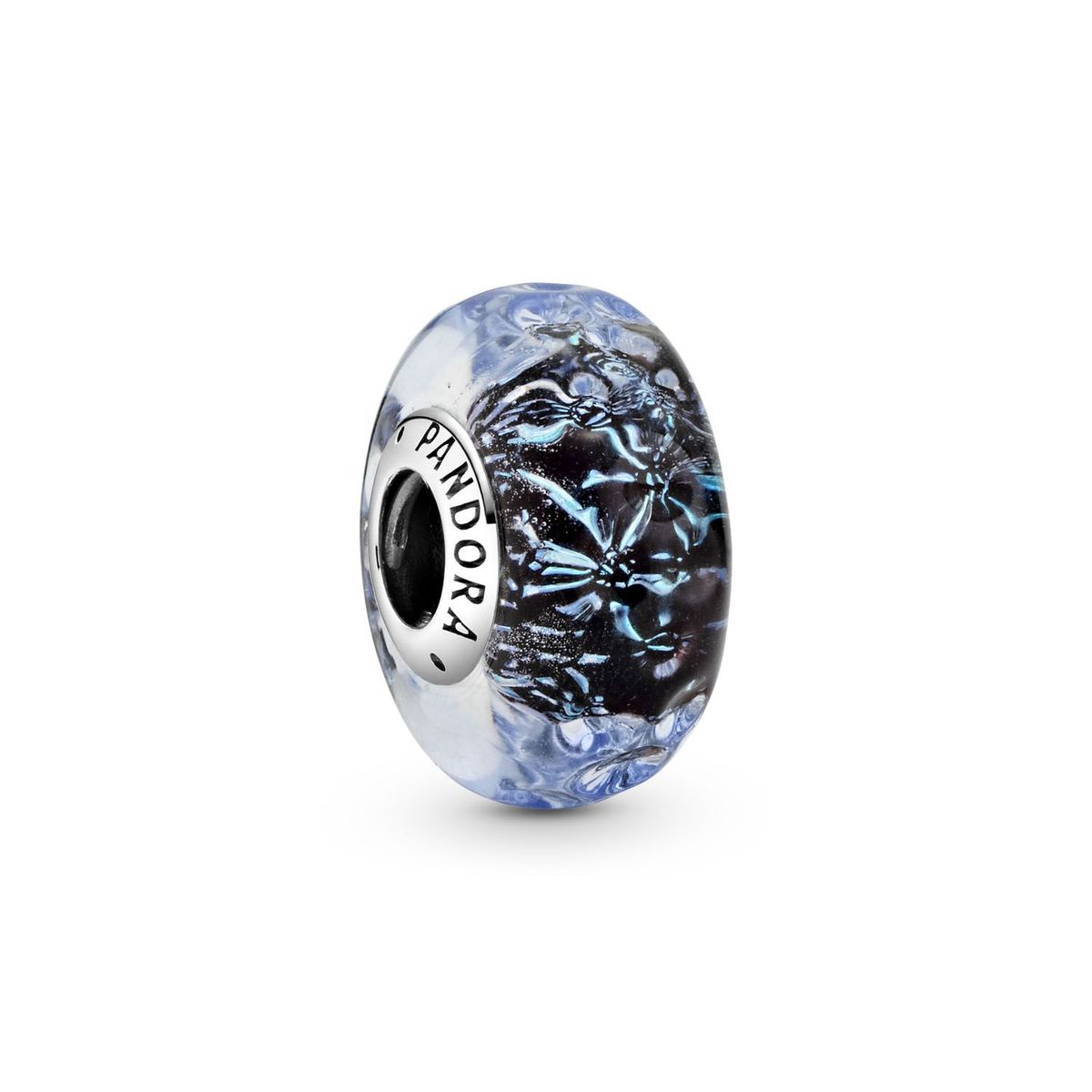 PANDORA - Charm Pandora Cristal de Murano Azul Oscuro Plata Esterlina