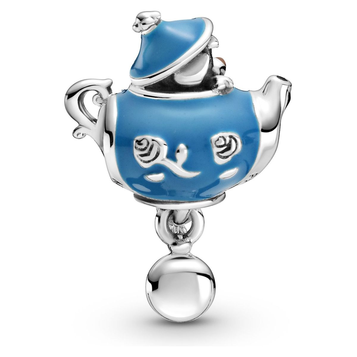 PANDORA - Charm Pandora Tetera de la Fiesta de No Cumpleaños Alicia en el País de las Maravillas Disney Plata Esterlina