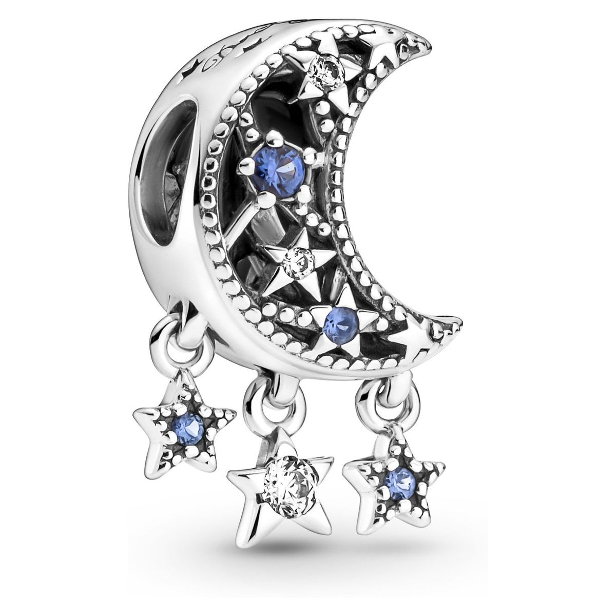 PANDORA - Charm Pandora Estrellas y Luna Creciente Plata Esterlina