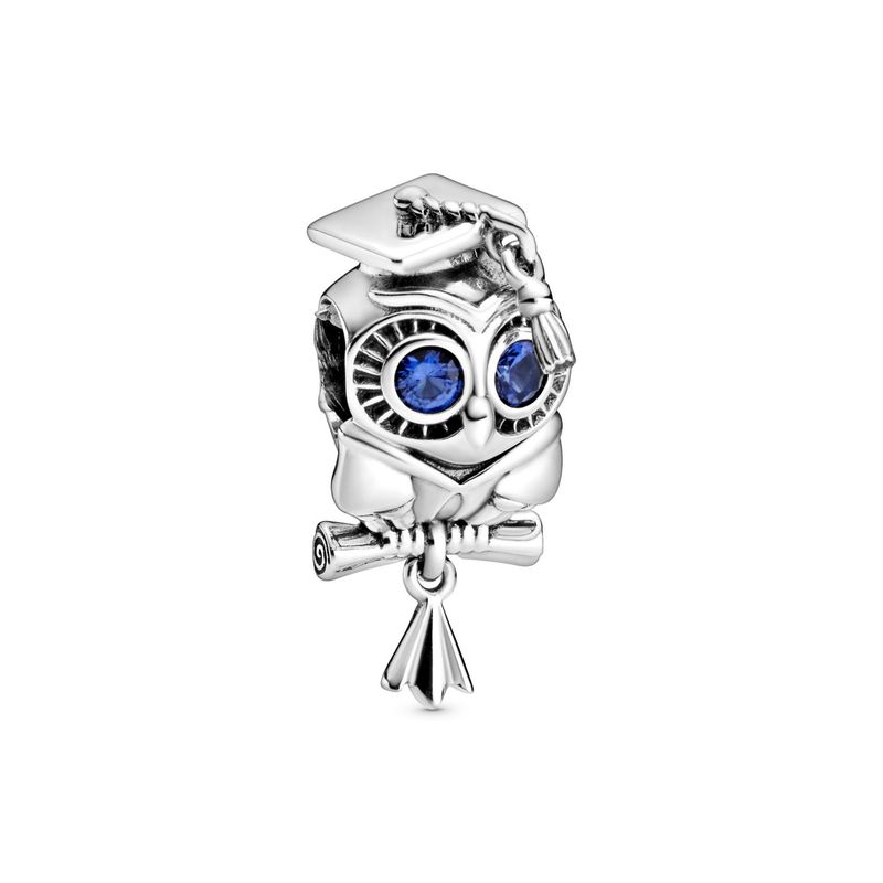 PANDORA - Charm Pandora Búho Sabio Graduación Plata Esterlina