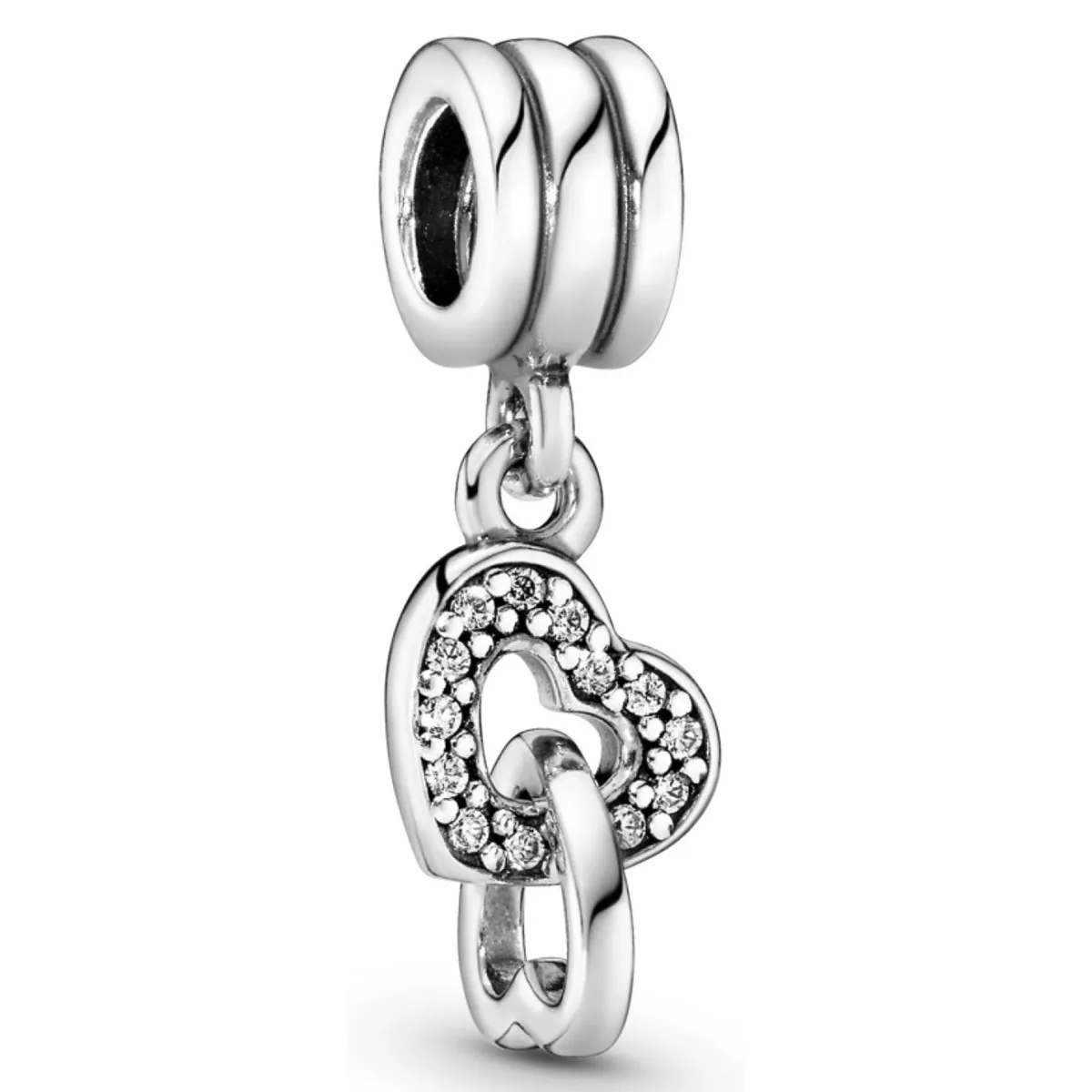 PANDORA - Charm Pandora Corazones Entrelazado Plata Esterlina