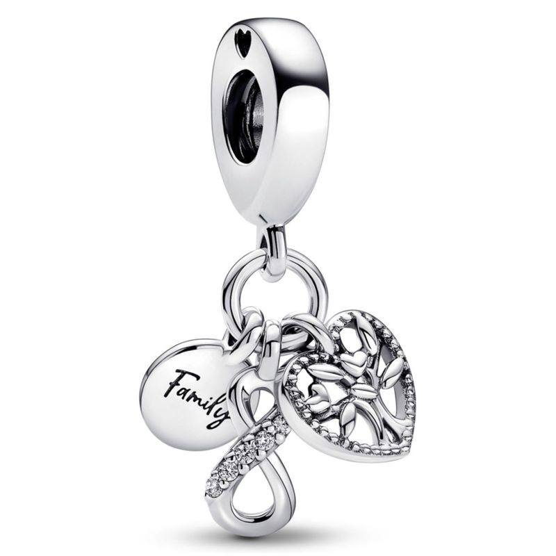 PANDORA - Charm Pandora Triple Infinito Familia Plata Esterlina