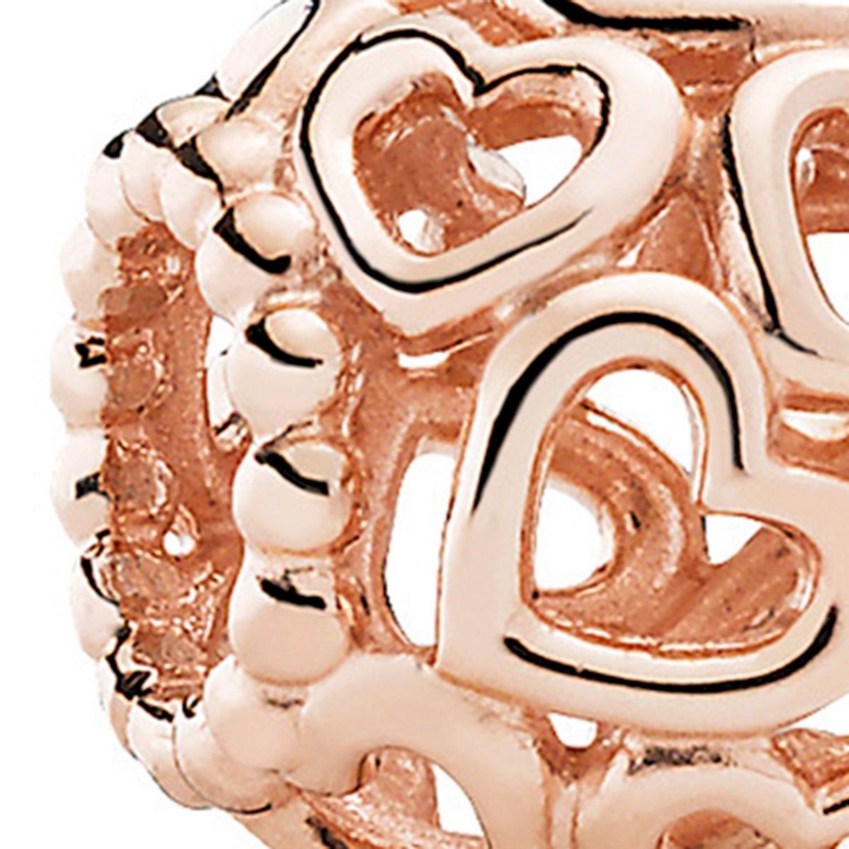 PANDORA - Charm Pandora Abre tu Corazón Recubrimiento en Oro Rosa