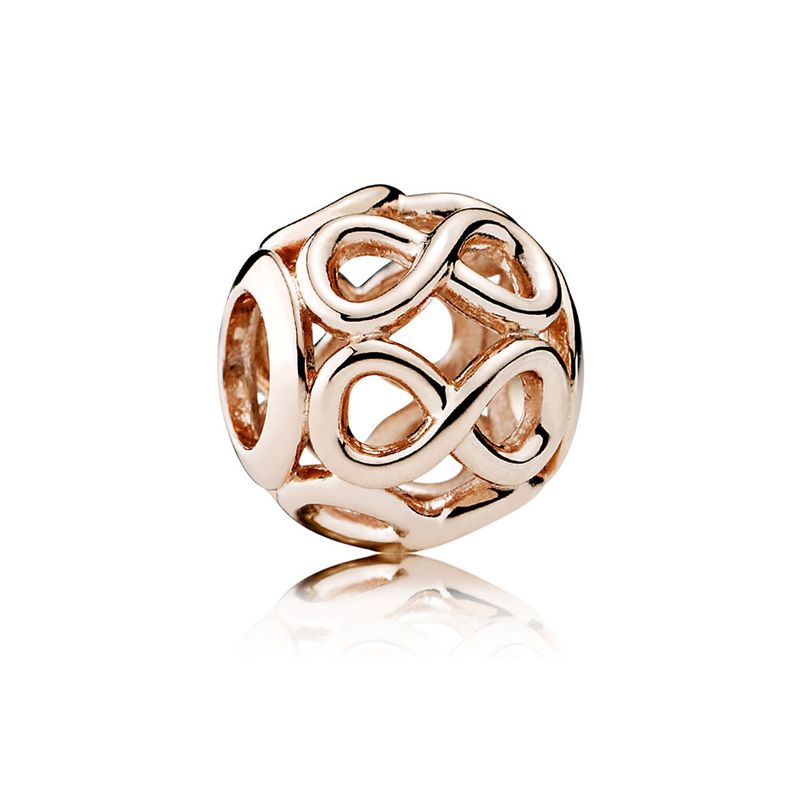 PANDORA - Charm Pandora Infinito Calado Recubrimiento en Oro Rosa