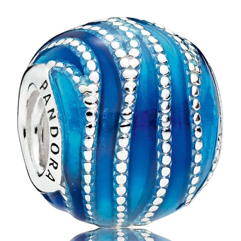 PANDORA - Charm Pandora Remolino Azul Plata Esterlina