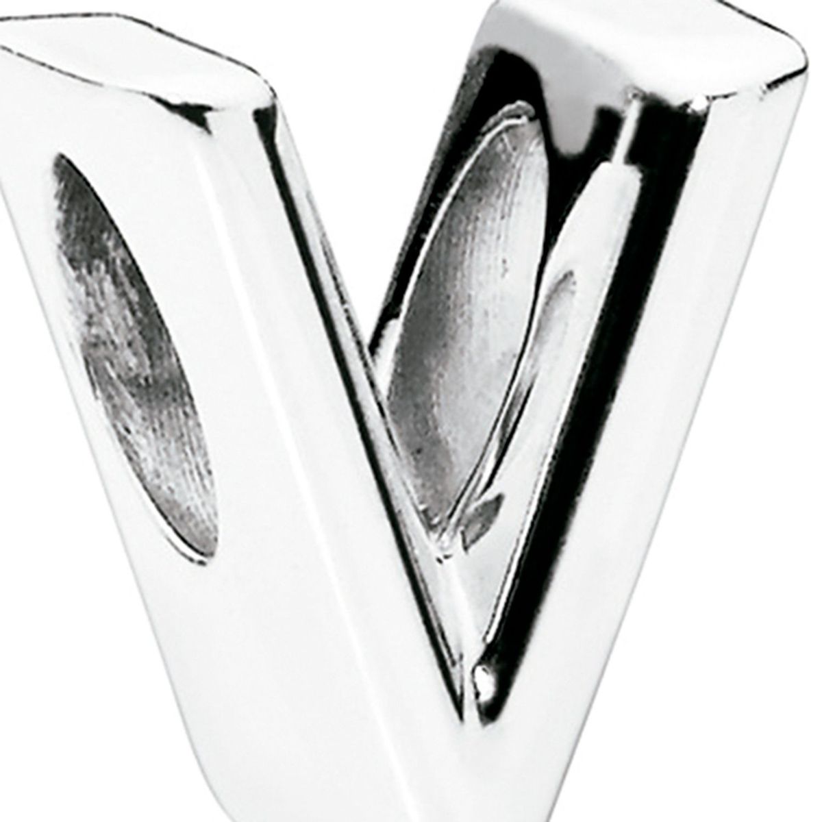 PANDORA - Charm Pandora Letra V Plata Esterlina
