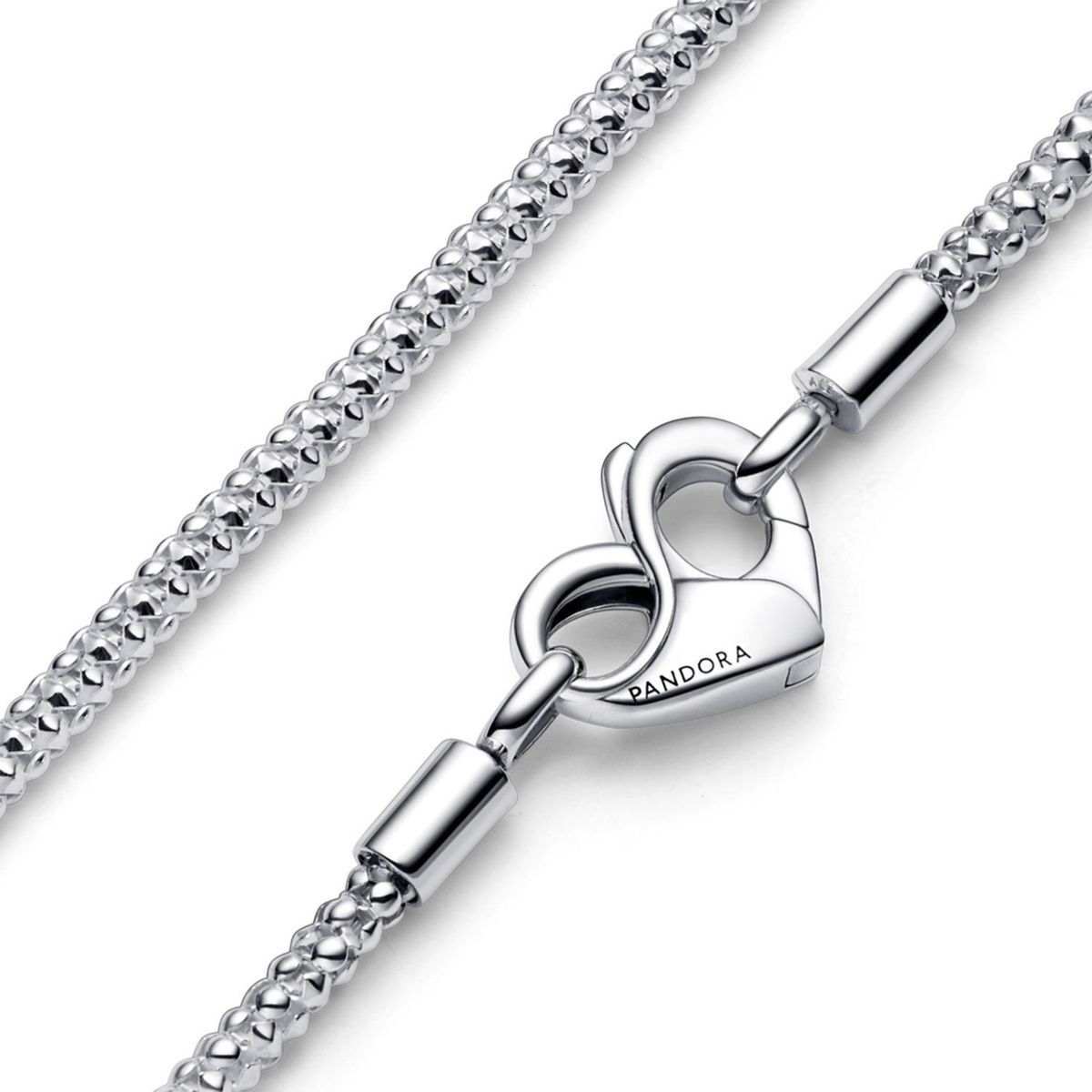 PANDORA - Collar Pandora Cadena con Tachuelas Pandora Moments Plata Esterlina