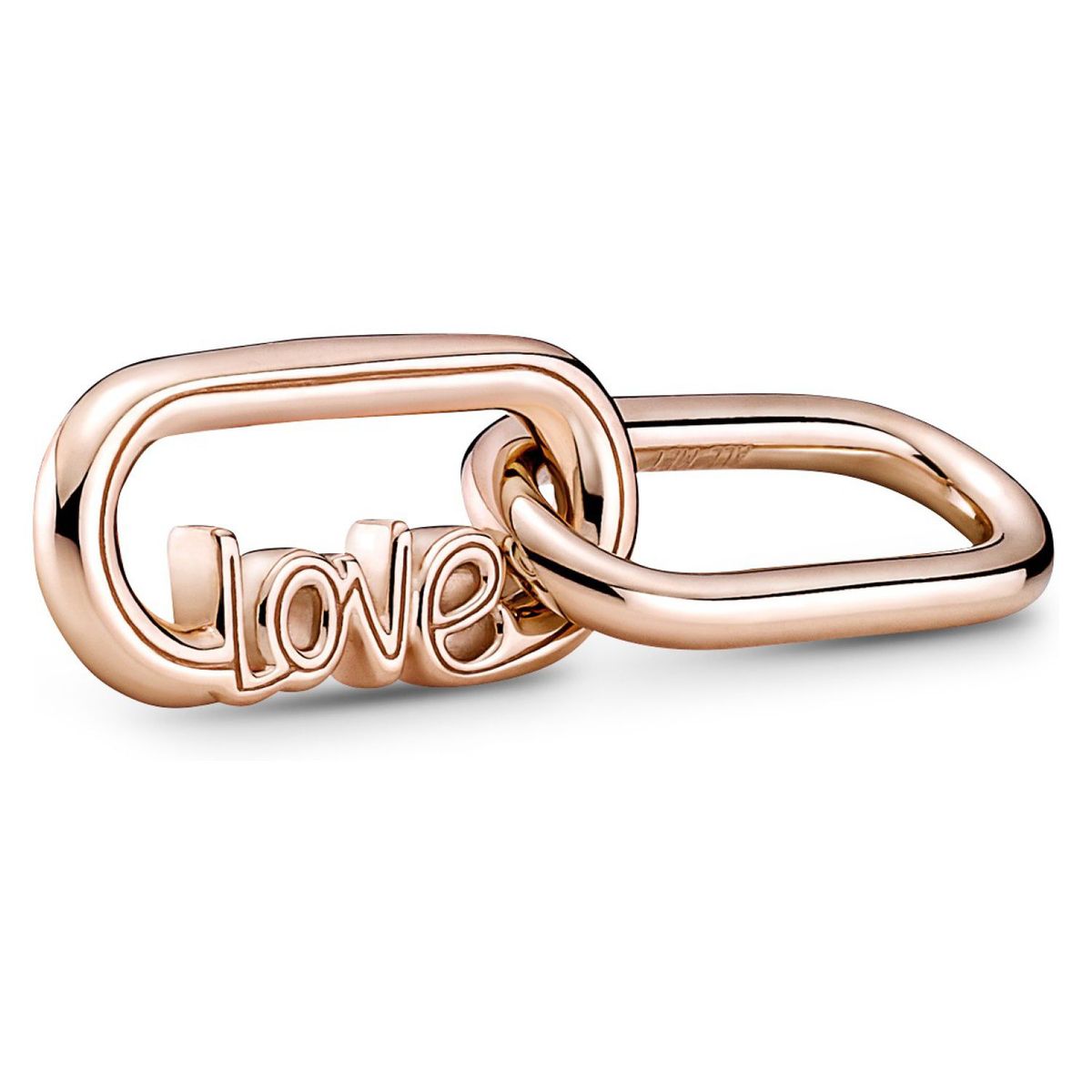 PANDORA - Link Pandora ME Palabra Love Recubrimiento en Oro Rosa