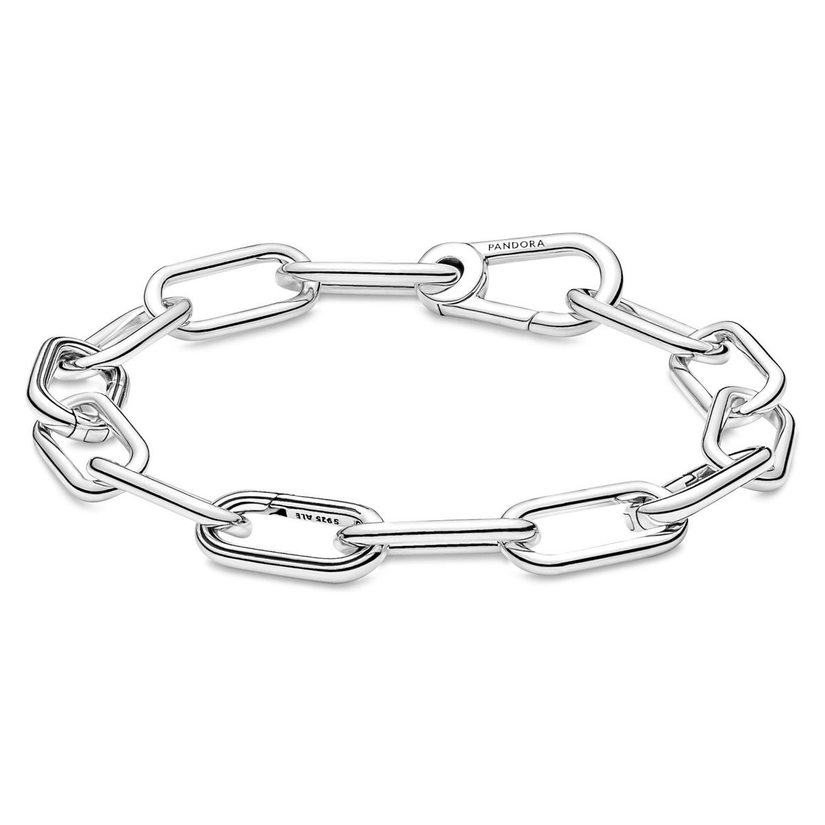 PANDORA - Brazalete Pandora ME Cadena de Eslabones Link Medianos Plata Esterlina