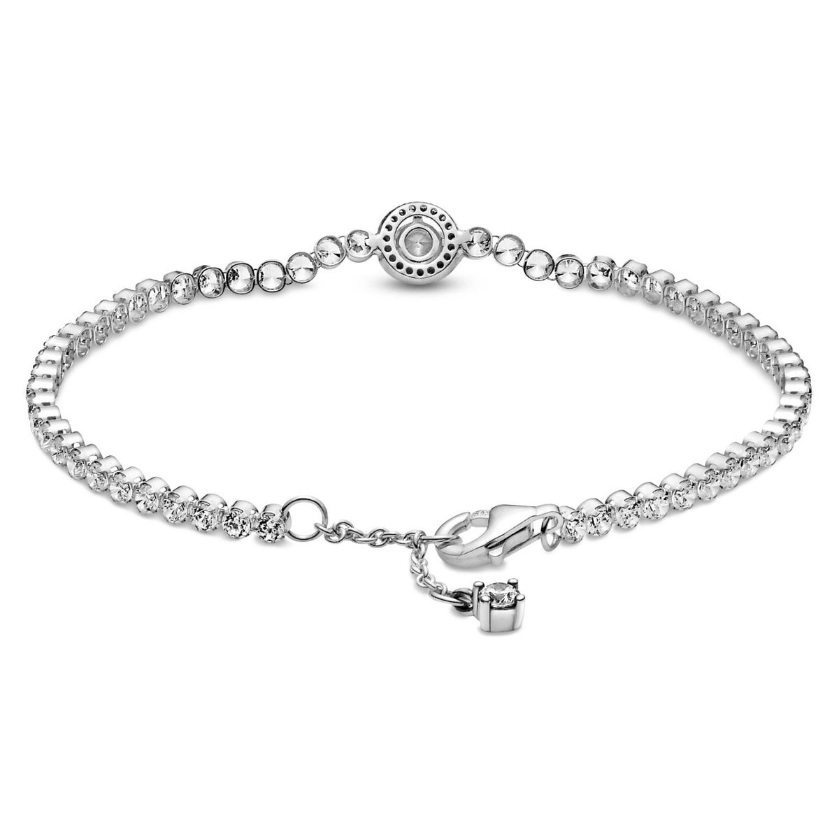 PANDORA - Brazalete Pandora de tenis RelucienteEn Plata Esterlina