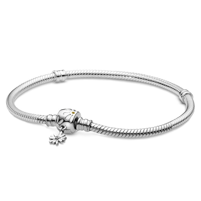 PANDORA - Brazalete Pandora Moments con Cierre de Margaritas Plata Esterlina